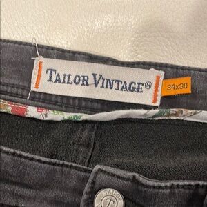 Tailor Vintage Black Jeans Classic Style